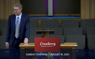 Sunday Evening, August 15, 2021