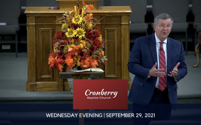 Wednesday Evening, September 29, 2021