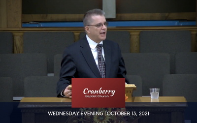 Wednesday Evening, October 13, 2021