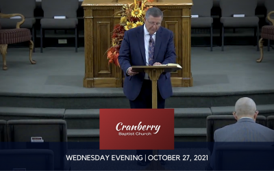 Wednesday Evening, October 27, 2021